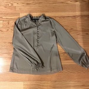 White House Black Market Satin Blouse